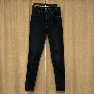 Levi’s high rise dark super skinny jeans
